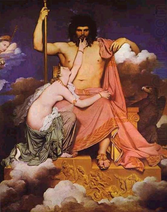 Jupiter and Thetis., Jean Auguste Dominique Ingres
